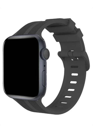 Curea Ceas Apple Watch Silicon Linea Dark Gray - WATCHERS