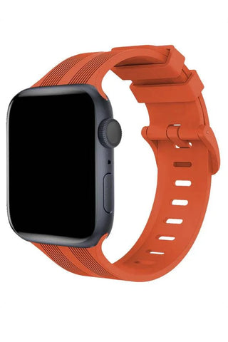 Curea Ceas Apple Watch Silicon Linea Orange - WATCHERS