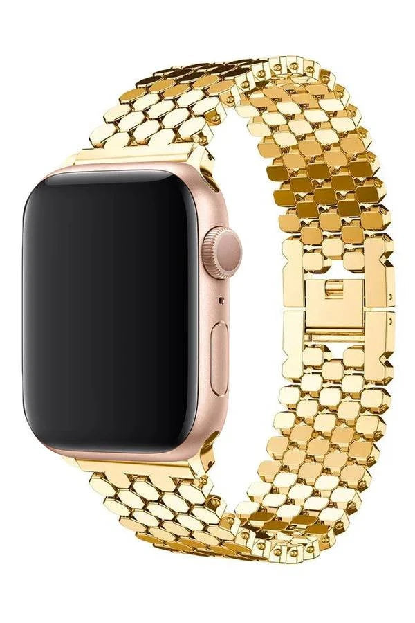 Curea Ceas Apple Watch Steel Thalassa Gold - WATCHERS
