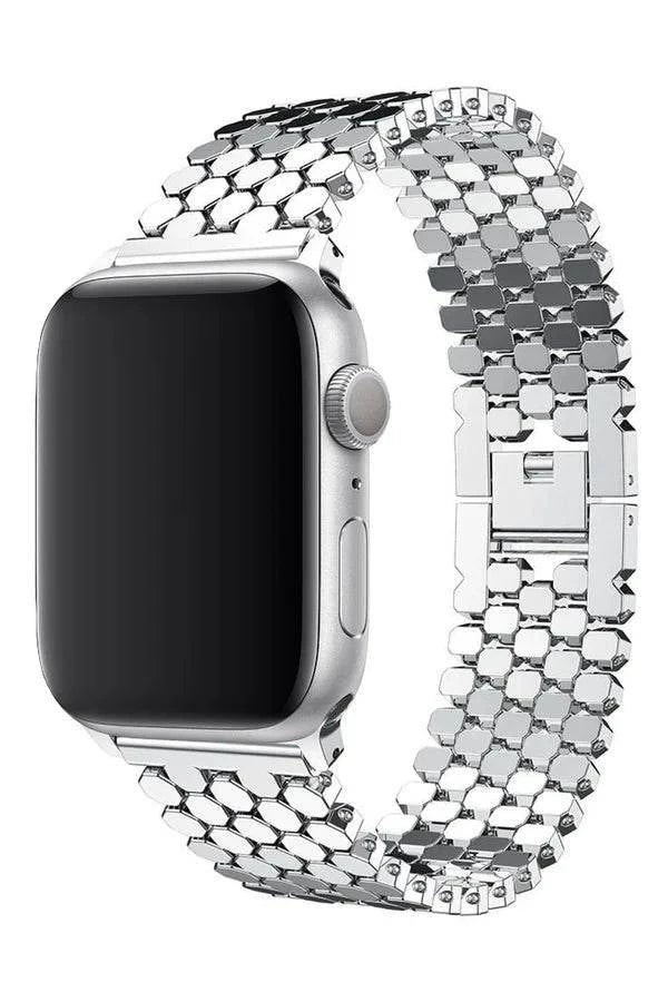 Curea Ceas Apple Watch Steel Thalassa Silver - WATCHERS