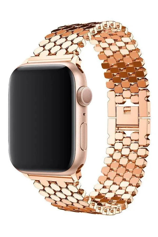Curea Ceas Apple Watch Steel Thalassa Rose Gold - WATCHERS