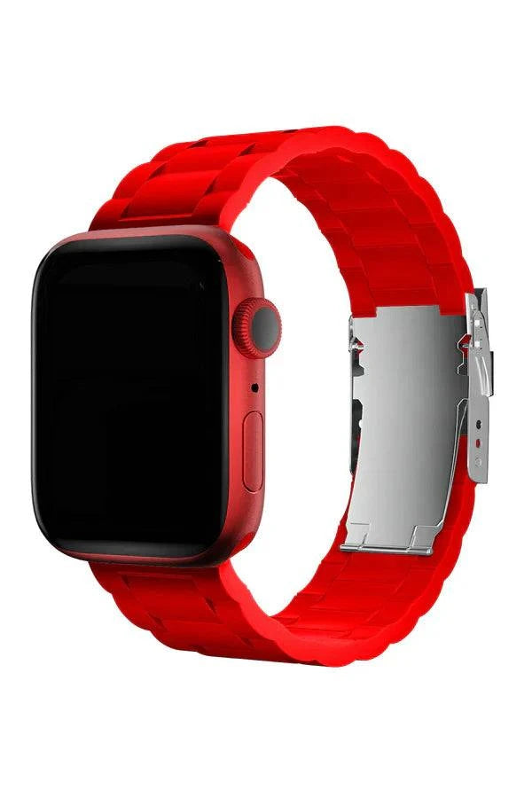Curea Ceas Apple Watch Silicon Buckle Red - WATCHERS