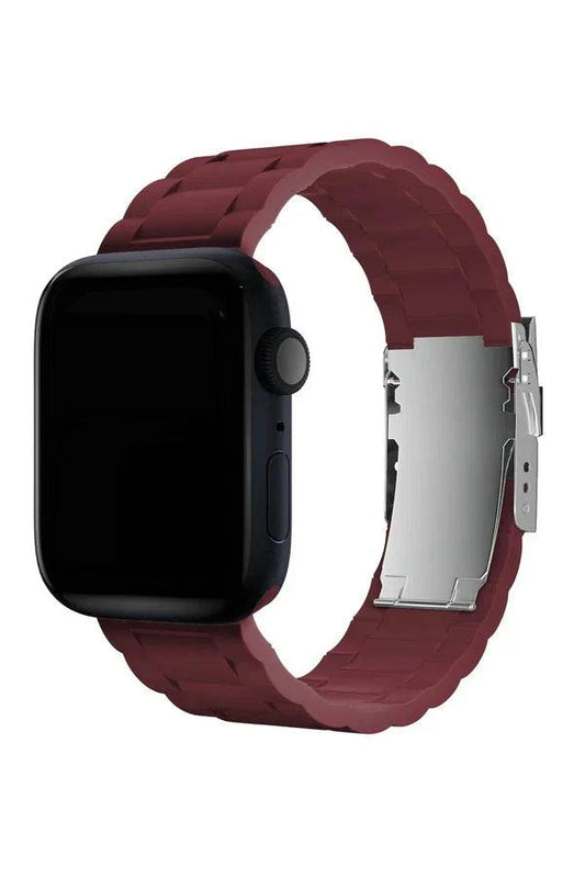 Curea Ceas Apple Watch Silicon Buckle Cordovan - WATCHERS