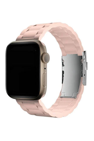 Curea Ceas Apple Watch Silicon Buckle Light Pink - WATCHERS