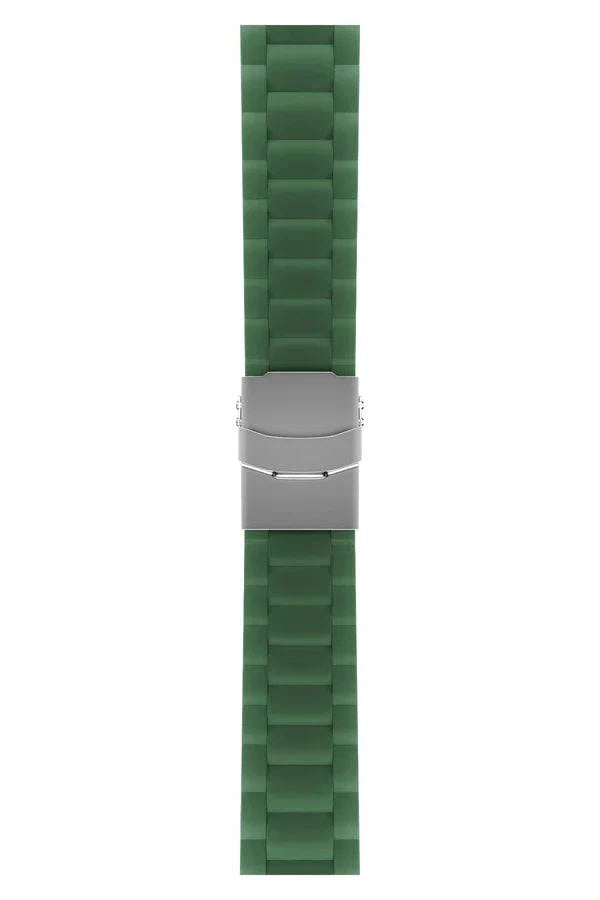Curea Ceas Apple Watch Silicon Buckle Green - WATCHERS