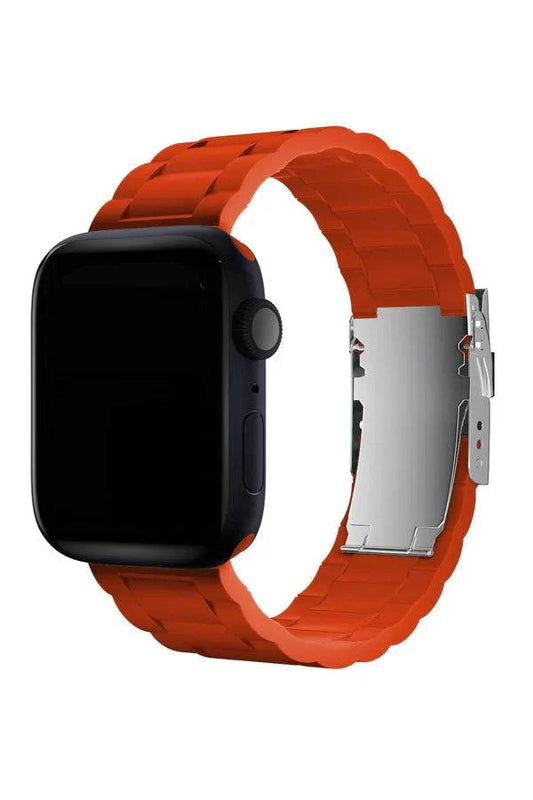 Curea Ceas Apple Watch Silicon Buckle Bright Red - WATCHERS