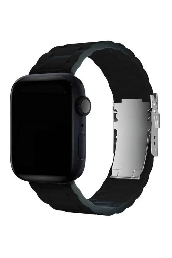 Curea Ceas Apple Watch Silicon Buckle Black - WATCHERS
