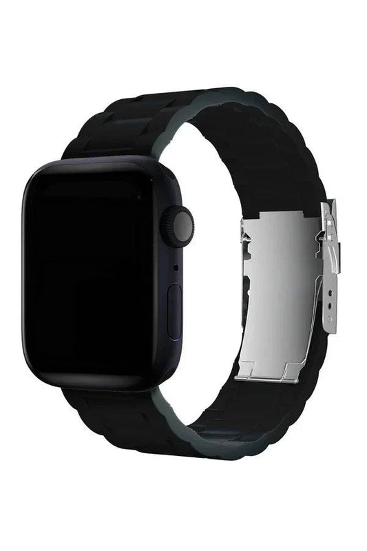 Curea Ceas Apple Watch Silicon Buckle Black - WATCHERS