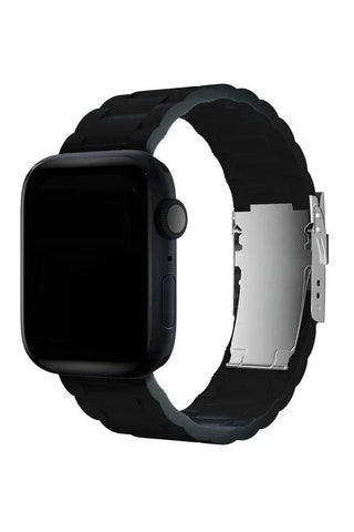 Curea Ceas Apple Watch Silicon Buckle Black - WATCHERS