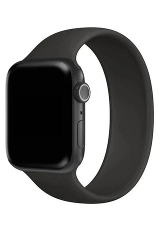 Curea Ceas Apple Watch Solo Silicon Black - WATCHERS