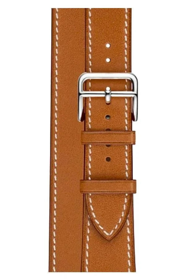 Curea Ceas Apple Watch Leather Monarch Spiral Brown - WATCHERS