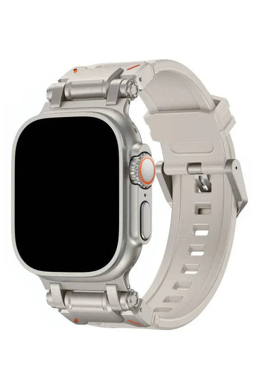Curea Ceas Apple Watch Silicon Defender Argent - WATCHERS