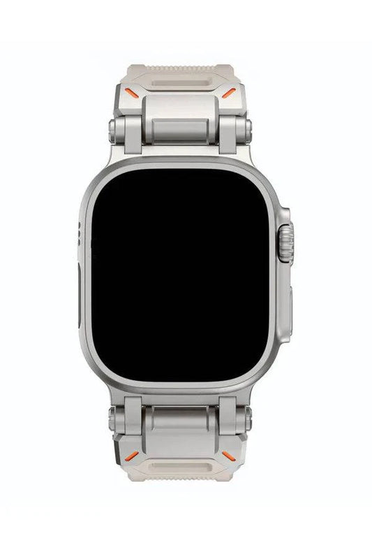 Curea Ceas Apple Watch Silicon Defender Argent - WATCHERS