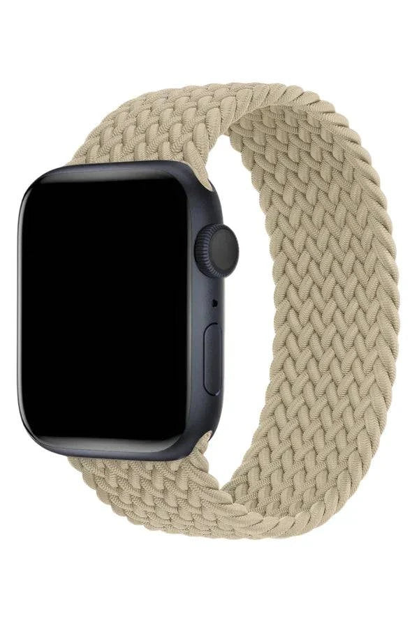 Curea Ceas Apple Watch Braided Beige - WATCHERS