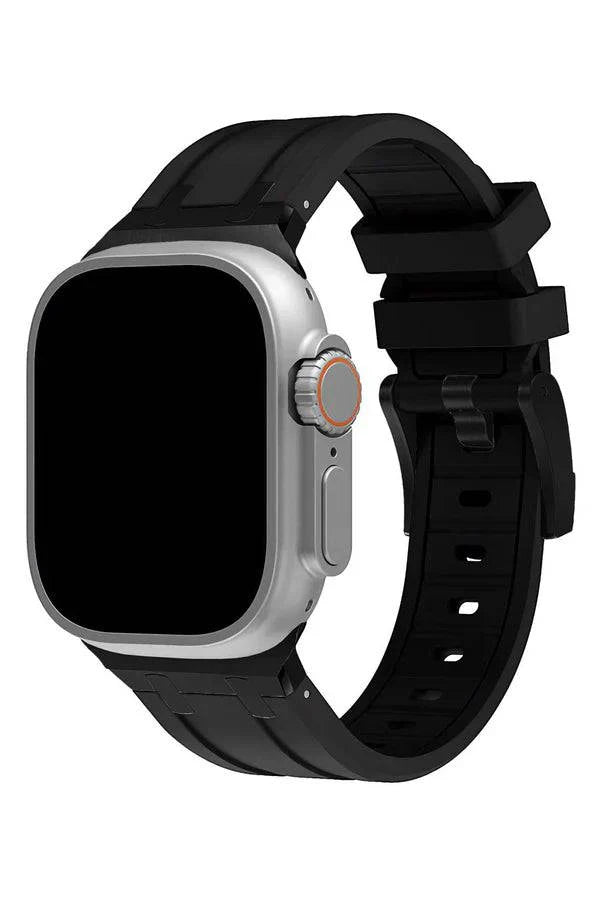 Curea Ceas Apple Watch Silicon Empire Black - WATCHERS