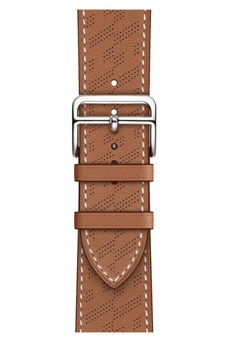 Curea Ceas Apple Watch Leather Perforated Monarch Brias - WATCHERS