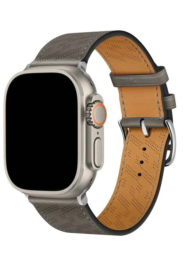 Curea Ceas Apple Watch Leather Perforated Monarch Caparol - WATCHERS