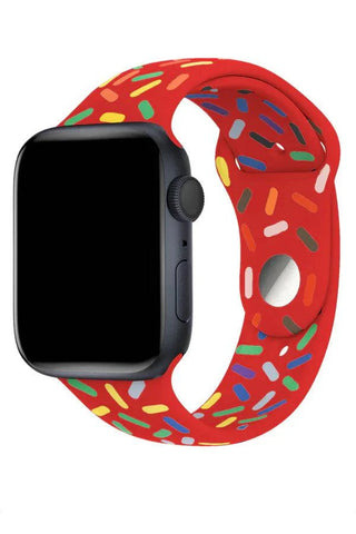 Curea Ceas Apple Watch Silicon Clasic Cherry Sparkle - WATCHERS