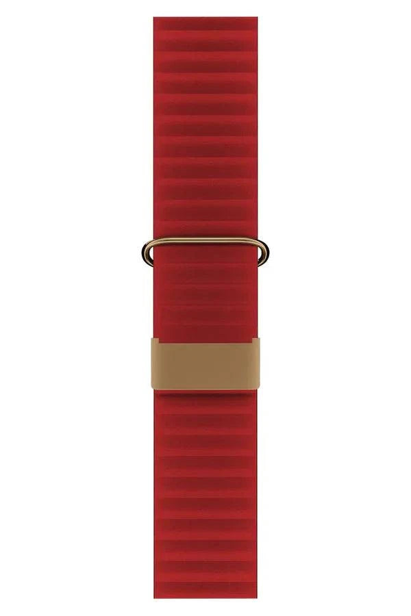 Curea Ceas Apple Watch Leather Majestic Red - WATCHERS