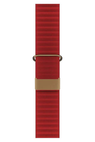 Curea Ceas Apple Watch Leather Majestic Red - WATCHERS