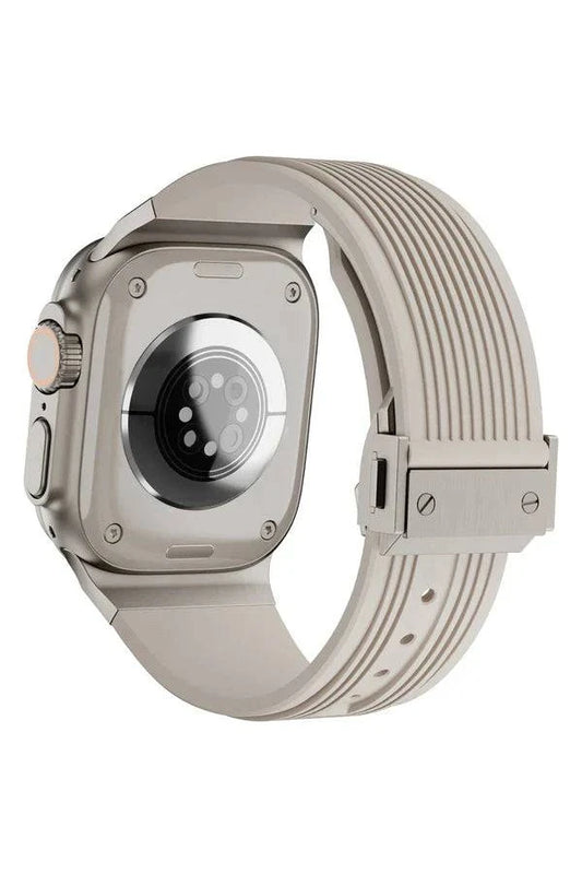 Curea Ceas Apple Watch Silicon Aventura Cream - WATCHERS