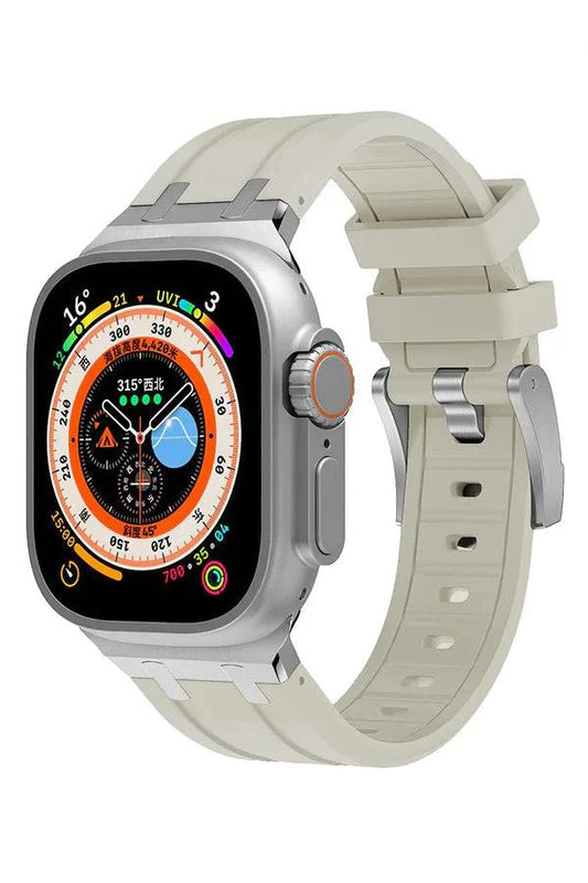 Curea Ceas Apple Watch Silicon Empire Beige - WATCHERS