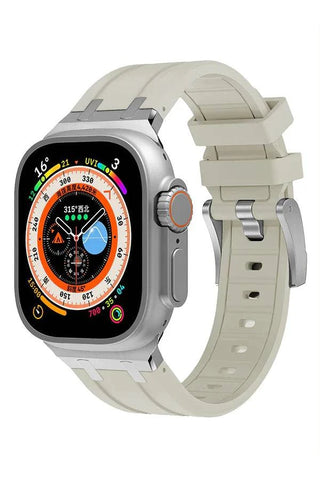 Curea Ceas Apple Watch Silicon Empire Beige - WATCHERS
