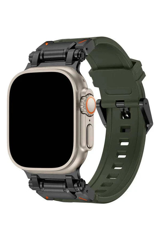 Curea Ceas Apple Watch Silicon Defender Green - WATCHERS