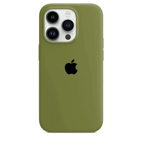 Etui iPhone 15 Pro Silikonowe Army Green - SAINT CLARE