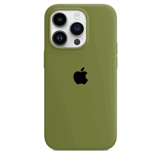 Etui iPhone 14 Pro Silikonowe Army Green - SAINT CLARE