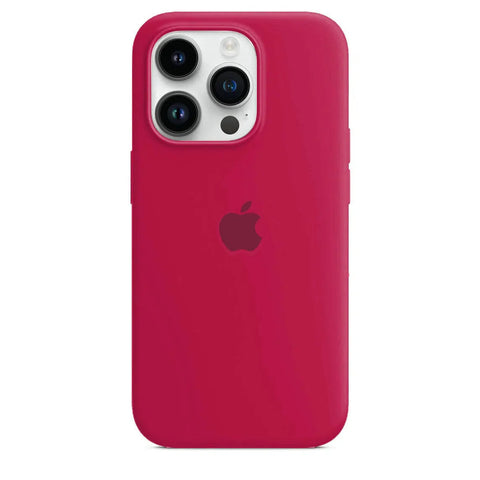 Etui iPhone 16 Pro Silikonowe Rose Red - SAINT CLARE