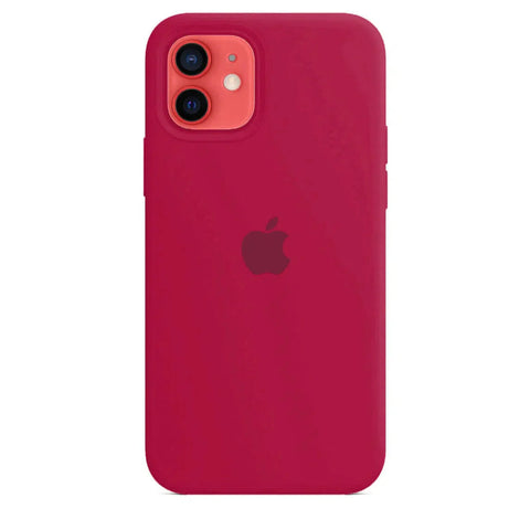 Etui iPhone 12 Silikonowe Rose Red - SAINT CLARE