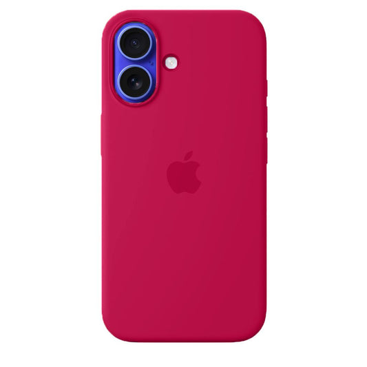 Etui iPhone 16 Plus Silikonowe Rose Red - SAINT CLARE