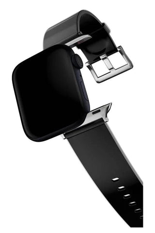 Curea Ceas Apple Watch Silicon Velura Black - WATCHERS