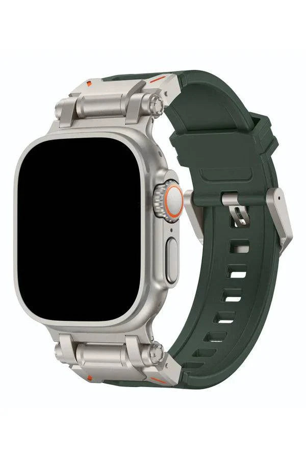 Curea Ceas Apple Watch Silicon Defender Military Green - WATCHERS