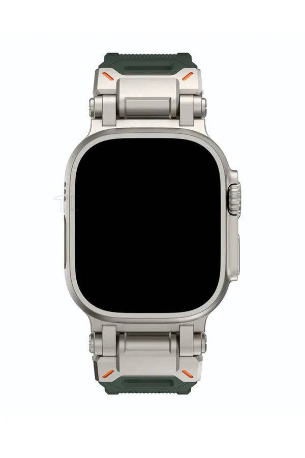 Curea Ceas Apple Watch Silicon Defender Military Green - WATCHERS