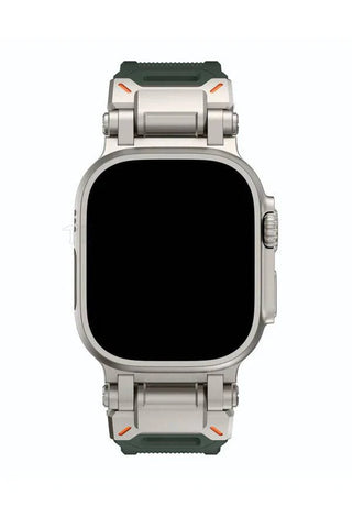 Curea Ceas Apple Watch Silicon Defender Military Green - WATCHERS