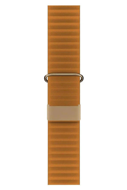 Curea Ceas Apple Watch Leather Majestic Warm Orange - WATCHERS