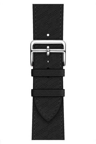 Curea Ceas Apple Watch Leather Perforated Monarch Black - WATCHERS