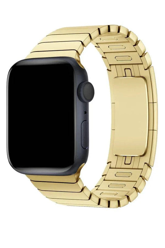 Curea Ceas Apple Watch Steel Onyx Gold - WATCHERS