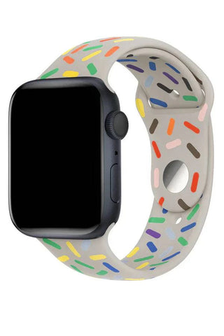 Curea Ceas Apple Watch Silicon Clasic White Sparkle - WATCHERS