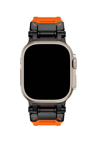 Curea Ceas Apple Watch Silicon Defender Dark Orange - WATCHERS