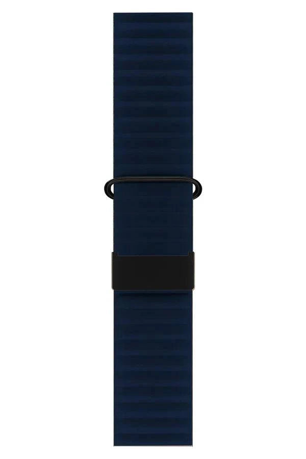 Curea Ceas Apple Watch Leather Majestic Dark Blue - WATCHERS