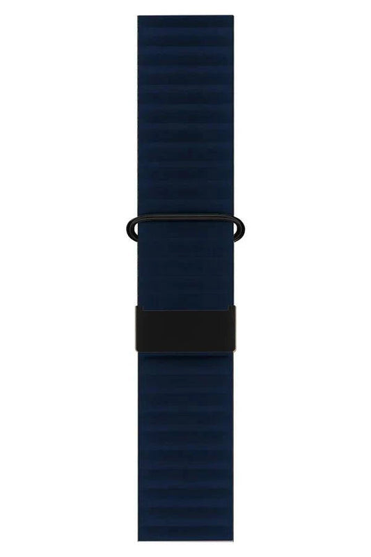 Curea Ceas Apple Watch Leather Majestic Dark Blue - WATCHERS