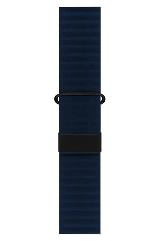 Curea Ceas Apple Watch Leather Majestic Dark Blue - WATCHERS