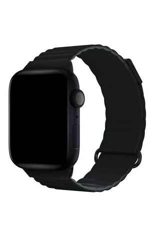 Curea Ceas Apple Watch Leather Majestic Black - WATCHERS