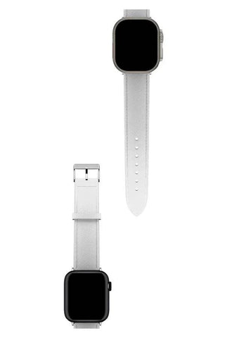 Curea Ceas Apple Watch Leather Saffiano White - WATCHERS
